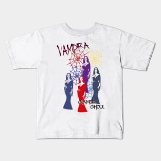 Vampira Glamor Ghoul Kids T-Shirt